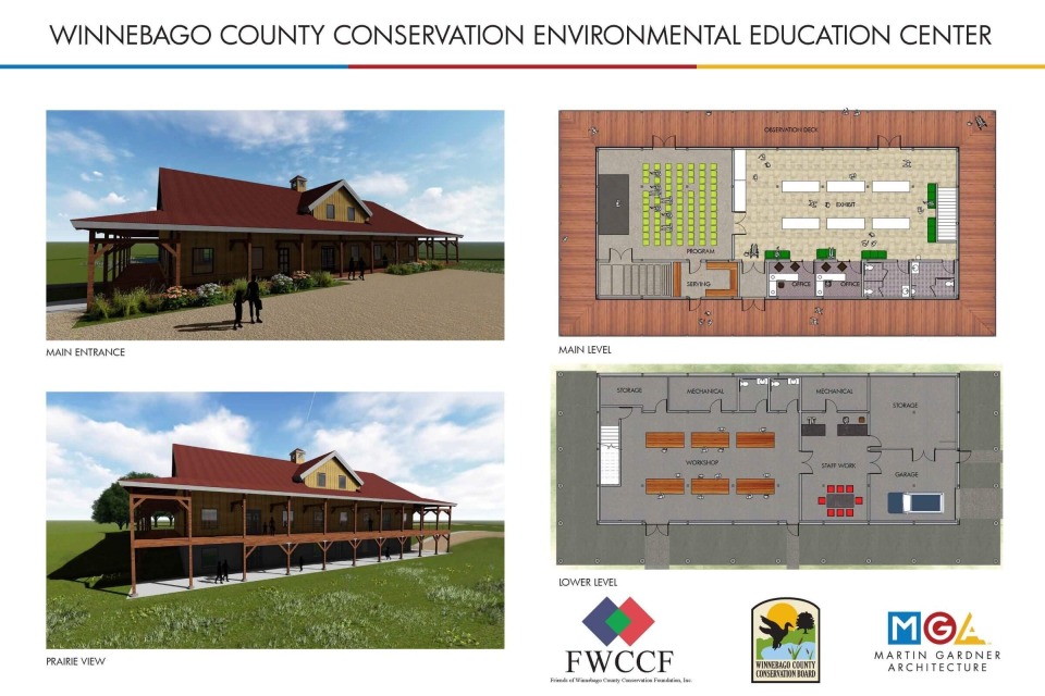 Winnebago County Conservation Environmental Education Center plans.
